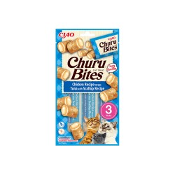 Churu Bites Tavuk Sargılı, Deniz Taraklı ve Ton Balıklı Kedi Ödül Maması 3x10 GR.