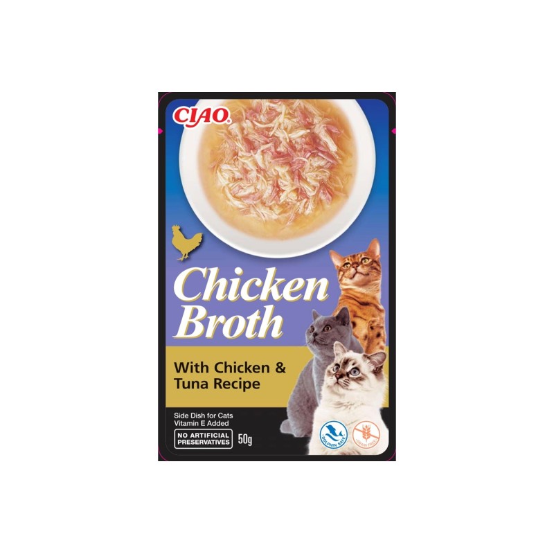 Chicken Broth Tavuk Sulu ve Ton Balıklı Kedi Çorbası 50 gr