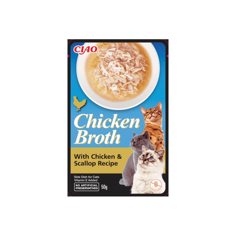 Chicken Broth Tavuk Sulu ve Deniz Taraklı Kedi Çorbası 50 gr