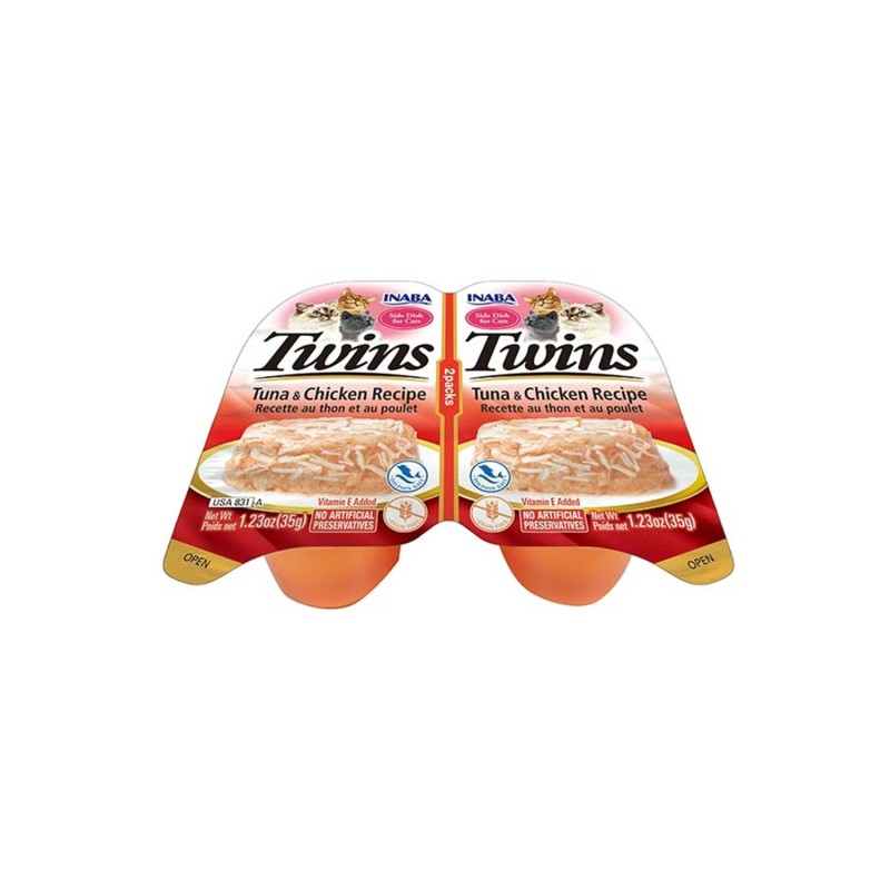 Twins Ton Balıklı ve Tavuklu Kedi Ödül Jölesi 2x35 gr