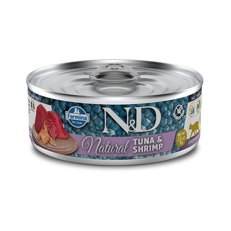N&D Natural Tuna&Karides Kedi Konserve 80 Gr