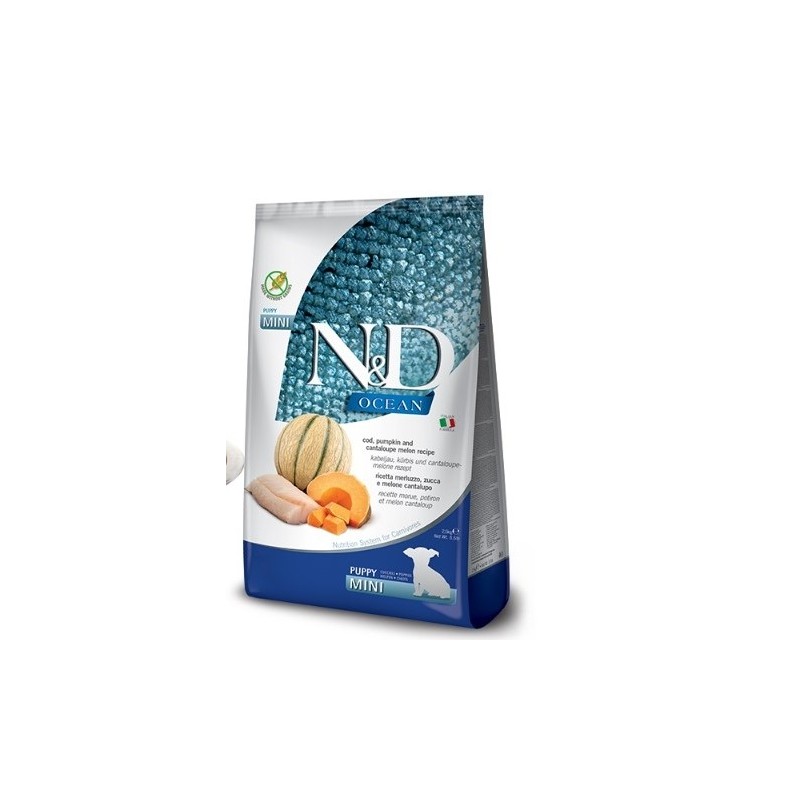 N&D Ocean B.kabağı Morina&Kavun Puppy Mını 2,5 Kg