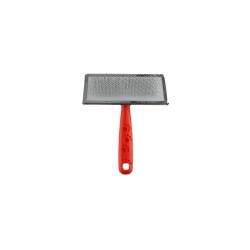 Zampa Slikon Top Başlıklı Kedi ve Köpek Fırçası Large 14x11.5cm, Kırmızı