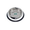 Çelik Kaymaz Tabanlı Kabartmalı Oval Mama ve Su Kabı 8 Oz