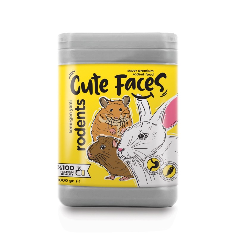 Cute Faces Rodens Kemirgen Yemi 1000 Gr