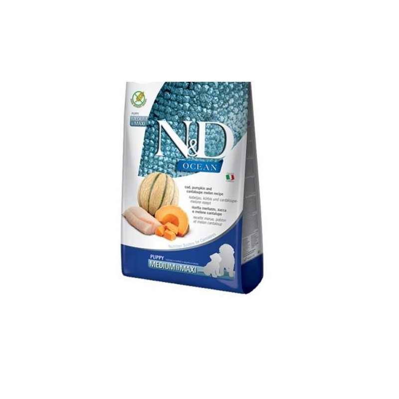 N&D Ocean Balkabağı Morina&Kavun Puppy Med Maxi 12 Kg