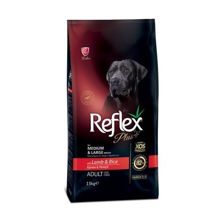 R.Plus Orta & Büyük Irk Kuzu &Pirinç Yavru Köpek Maması 15+3 Kg