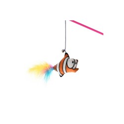 Zampa Palyaço Balığı Tüylü Peluş Kedi Oltası, 48 Cm