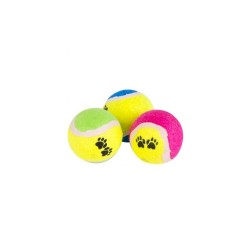 Zampa Üçlü Tenis Topu Köpek Oyuncak Seti, 2,5 Cm