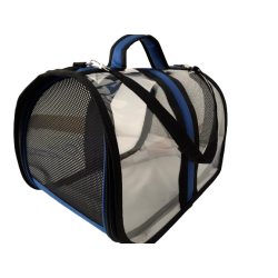 Bacco Milano Şeffaf Çanta Mavi 44*28*28 cm