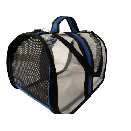 Bacco Milano Şeffaf Çanta Mavi 44*28*28 cm