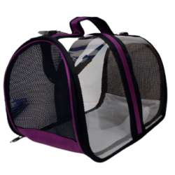 Bacco Milano Şeffaf Çanta Mor 44*28*28 cm