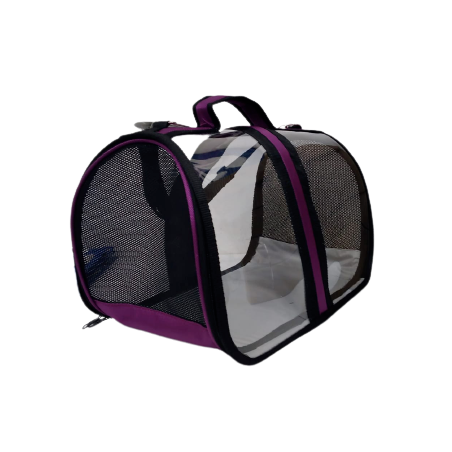 Bacco Milano Şeffaf Çanta Mor 44*28*28 cm