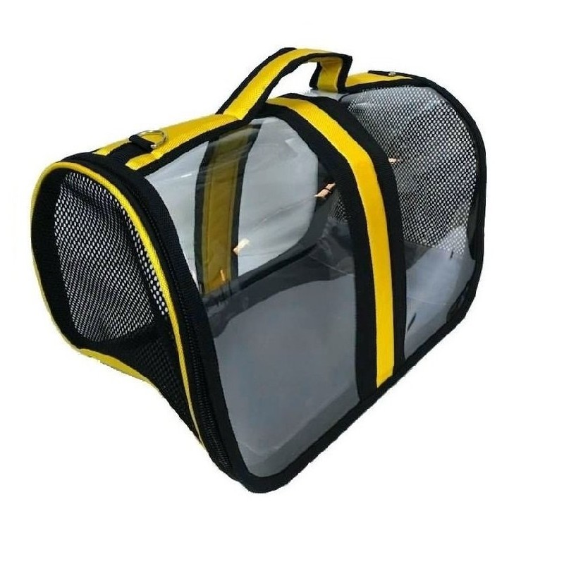 Bacco Milano Şeffaf Çanta Sarı 44*28*28 cm