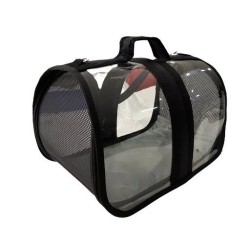 Bacco Milano Şeffaf Çanta Siyah 44*28*28 cm