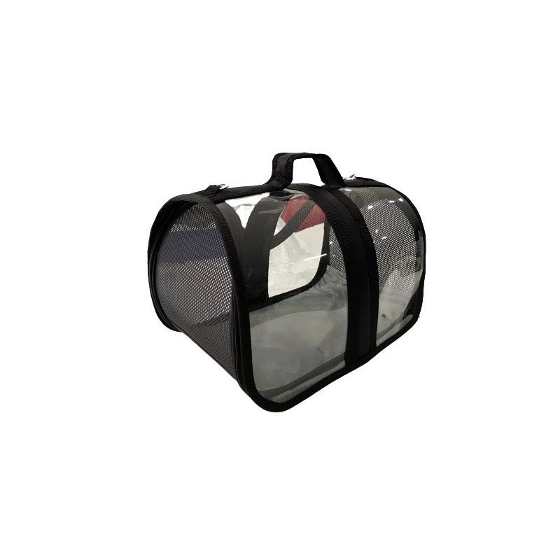 Bacco Milano Şeffaf Çanta Siyah 44*28*28 cm