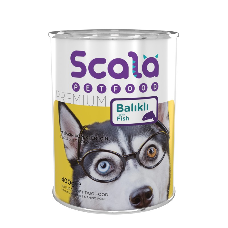 Scala Balıklı Yetişkin Köpek Konservesi 400 gr
