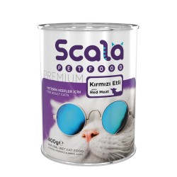 Scala Kırmızı Etli Yetişkin Kedi Konservesi 400 gr