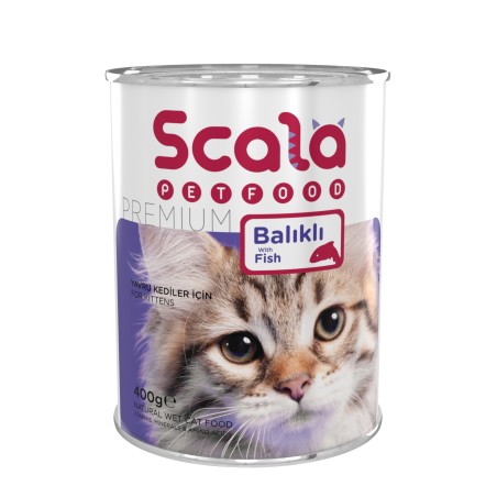 Scala Balıklı Yavru Kedi Konservesi 400 gr