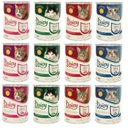Daisy Premium Pet Mix Karışık Kedi Maması  Konservesi 20 Adet 400 Gr