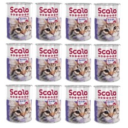 Scala Balıklı Yavru Kedi Maması Konservesi 12 Adet 400 gr