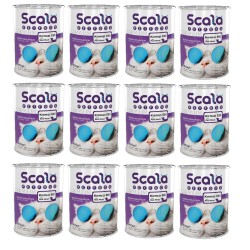 Scala Kırmızı Etli Yetişkin Kedi Maması Konservesi 12 Adet 400 gr