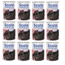 Scala Kırmızı Etli Yavru Köpek Maması Konservesi 12 Adet 400 gr