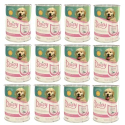 Daisy Premium Pet Kuzu Etli Yavru Köpek Maması Konservesi 24 Adet 400 Gr