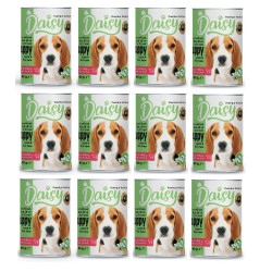 Daisy Pate Kuzu Etli Pirinçli  Ezme Yavru Köpek Maması Konservesi 24 Adet 400 gr