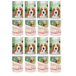 Daisy Pate Kuzu Etli & Prinçli Yavru Köpek Maması Konservesi Mix 20 Adet 400 gr