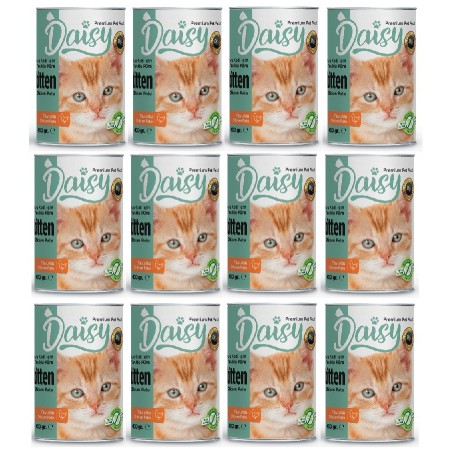 Daisy  Tavuk Etli  Yavru Kedi Maması Konservesi 24  Adet  400 gr