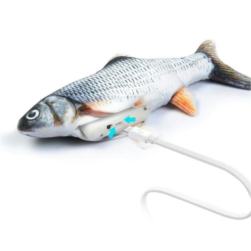 Zampa Şarjlı Hareket Eden Balık Peluş Oyuncak 30x13,5 cm
