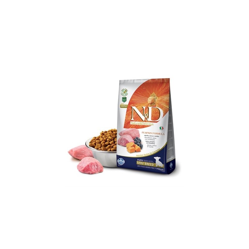 N&D Pumpkın, Kuzu & Yaban Mersini Puppy Mını 7 Kg