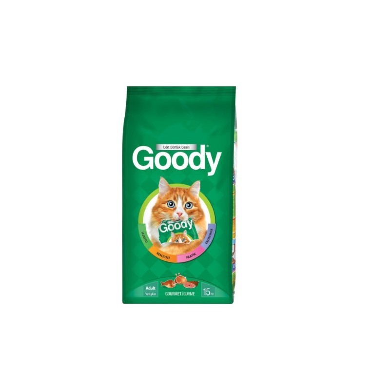 Goody Renkli Taneli Yetişkin Kedi Açık Mama 1 Kg