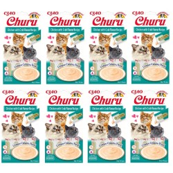 Churu Cream Tavuklu ve Yengeçli Kedi Ödül Kreması 4x8 Paket