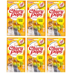 Churu Pops Tavuklu Kedi Ödül Kreması 4x6 Paket