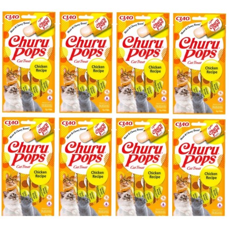 Churu Pops Tavuklu Kedi Ödül Kreması 4x8 Paket
