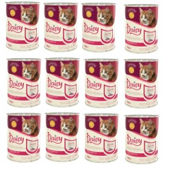 Daisy Premium Pet Kuzu Etli Kedi Konservesi 12 Adet 400 Gr