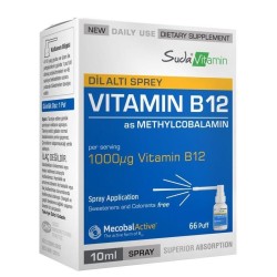 Suda Vitamin Vitamin B12 Dil Altı Spreyi 10 ml