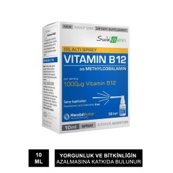 Suda Vitamin Vitamin B12 Dil Altı Spreyi 10 ml (S.K.T 02-2025)