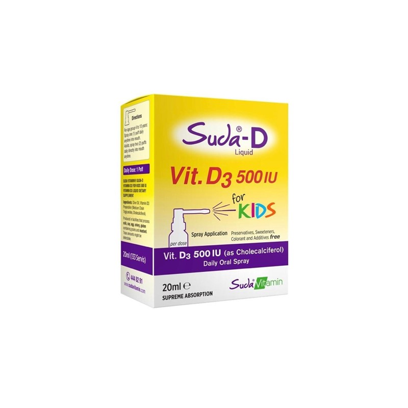 Suda Vitamin Vitamin D3 500IU For Kids 20 ml