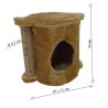 Daisy Kedi Evi ve Tırmalama FUN BOX Modeli GRİ