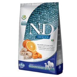 N&D Ocean Morina Balığı & Portakal Adult Med&Maxı 12 Kg