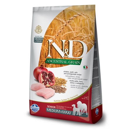 N&D Ancestral Graın Senıor Tavuk, K.Buğday&Nar Adult Med&Maxı 2,5Kg