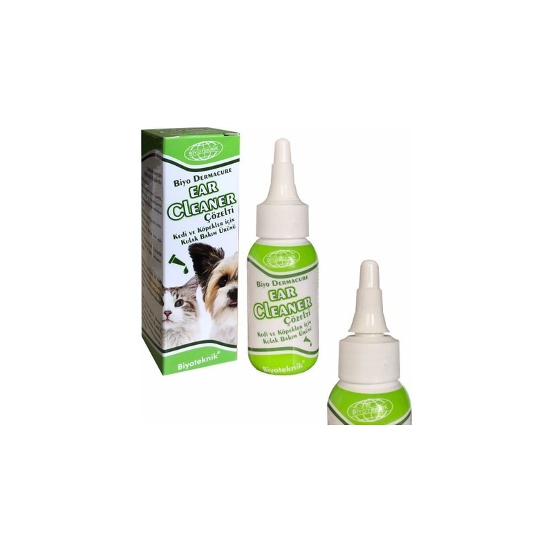 Biyoteknik Dermacure Ear Cleanner Kedi Ve Köpekler İçin Kulak Temizleme Solüsyonu 50 Ml