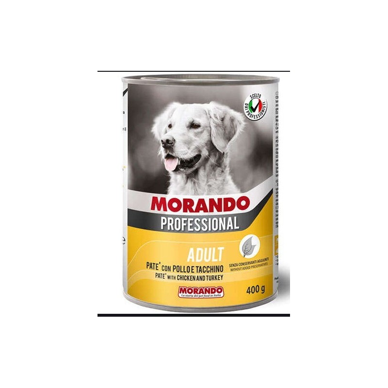 Morando Tavuklu & Hindili Pate Köpek Konservesi 400 Gr