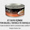 Reflex Plus+ Essential Et Suyu İçinde Ton Balıklı & Havuçlu  Yetişkin Kedi Maması 70Gr