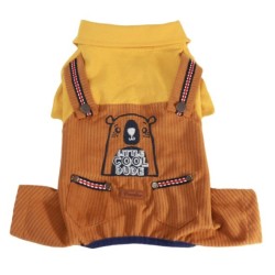 Paw Star Cool Dude Cinnamon&Yellow Romper S-M-L-L-Xl-2Xl