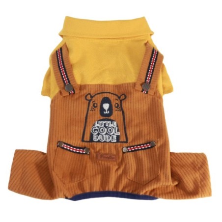 Paw Star Cool Dude Cinnamon&Yellow Romper S-M-L-L-Xl-2Xl