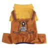 Paw Star Cool Dude Cinnamon&Yellow Romper S-M-L-L-Xl-2Xl